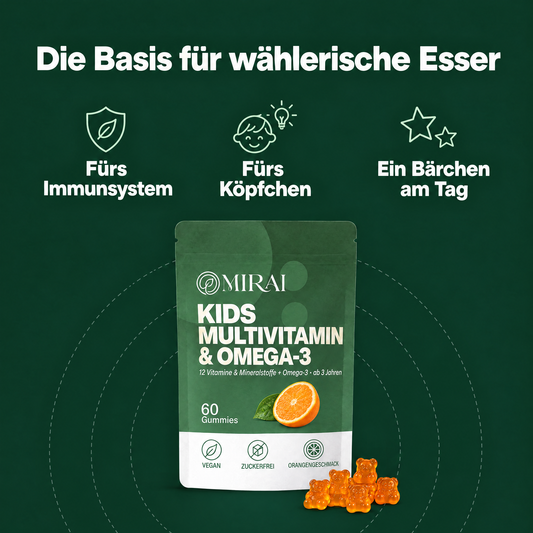 Die Basis für wählerische Esser: fürs Immunsystem, fürs Köpfchen, ein Bärchen am Tag
