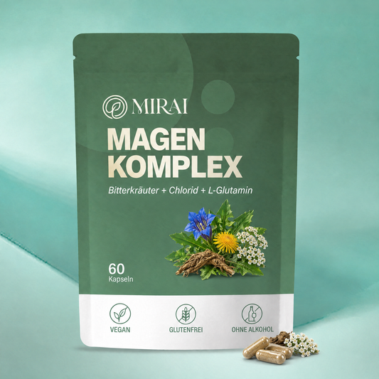 Mirai Magen-Komplex Kapseln Beutel mit 60 veganen Kapseln, Enzianwurzel und Schafgarbe